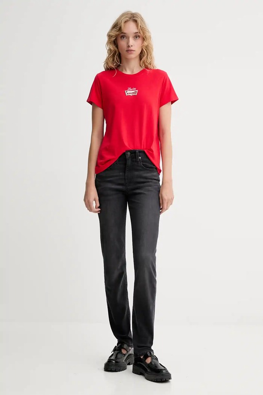 Bavlněné tričko Levi's 17369.3167 červená AW25