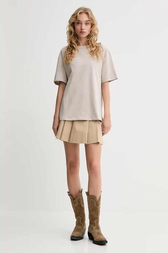 Bavlněné tričko Levi's 001HI.0006 béžová AW25