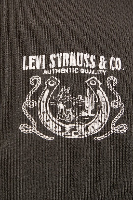 Βαμβακερό τοπ Levi's 003QP γκρί