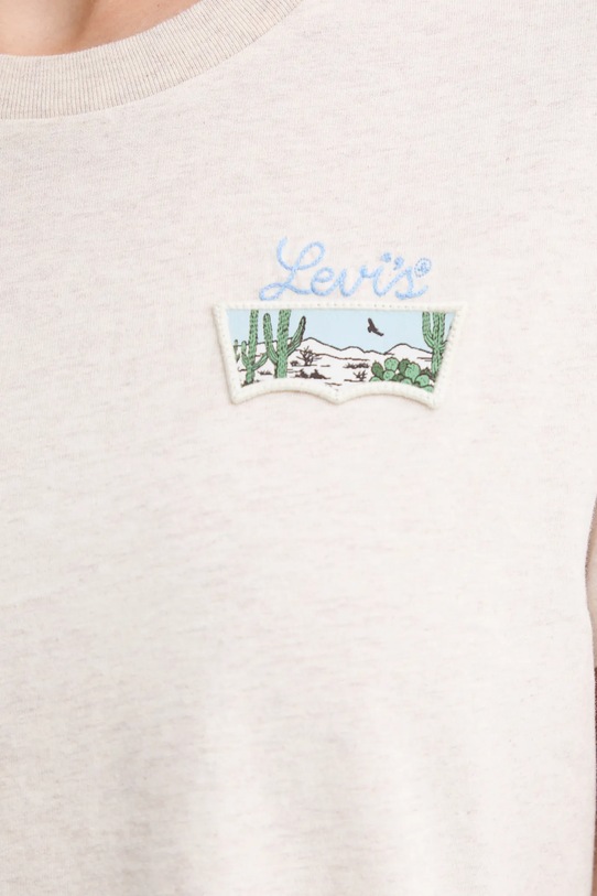 Levi's tricou din bumbac 17369.3165 bej