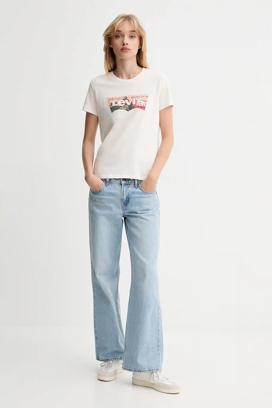 Levi's tricou din bumbac 17369.3186 bej AW25