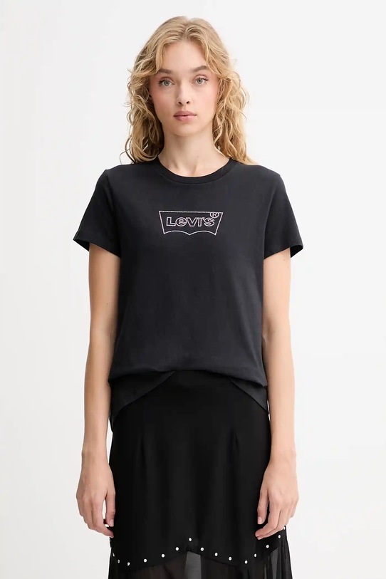 Levi's tricou din bumbac imprimeu negru 17369.3272