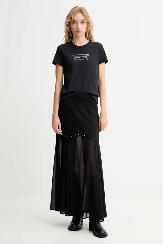 Levi's tricou din bumbac 17369.3272 negru AW25