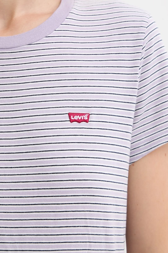 Levi's t-shirt bawełniany 39185.0326 fioletowy