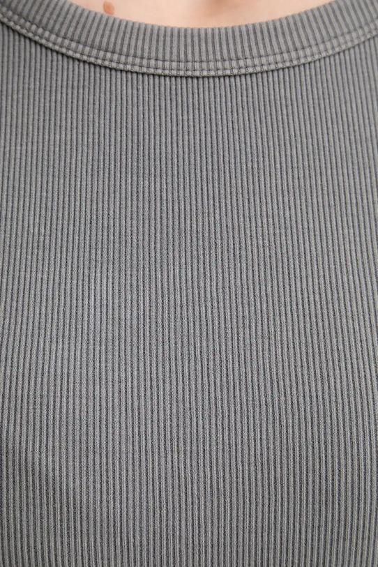 Bavlnený top Levi's A3381 sivá