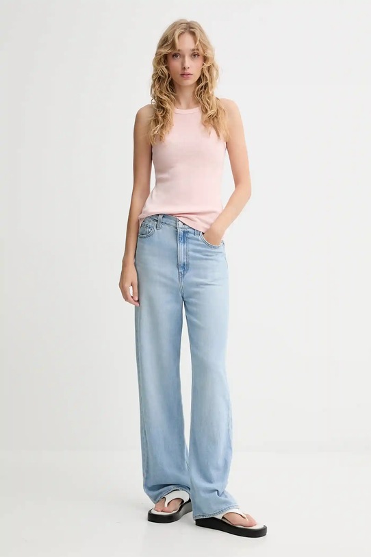 Levi's top bawełniany A3381.0026 różowy AW25
