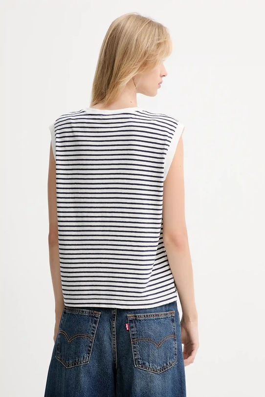 Βαμβακερό τοπ Levi's A8794.0018 λευκό AW25