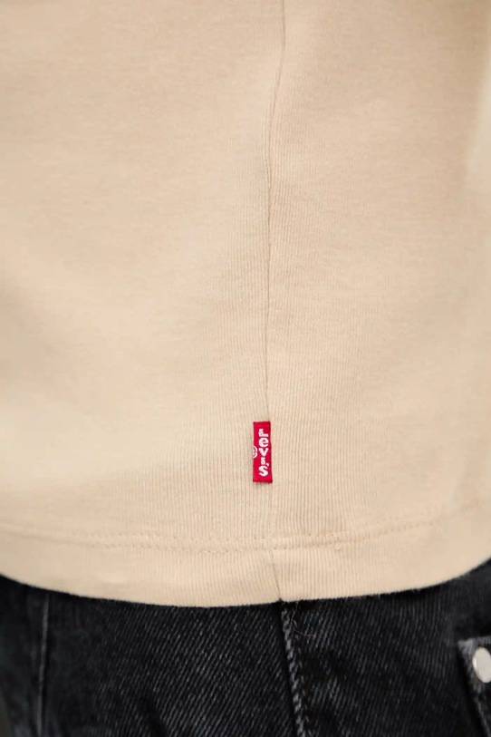 Bavlněné tričko Levi's A8798.0057 béžová