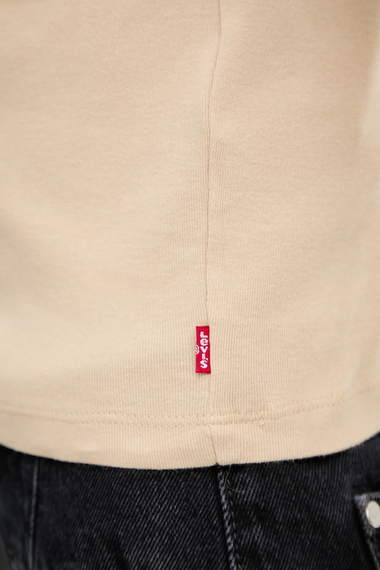 Bavlnené tričko Levi's A8798.0057 béžová