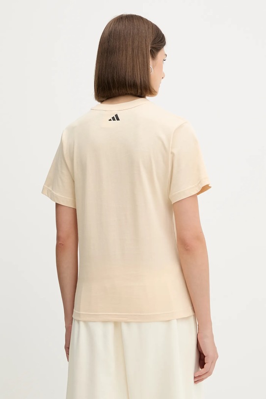 Odzież adidas t-shirt bawełniany x Farm Rio JL8614 beżowy