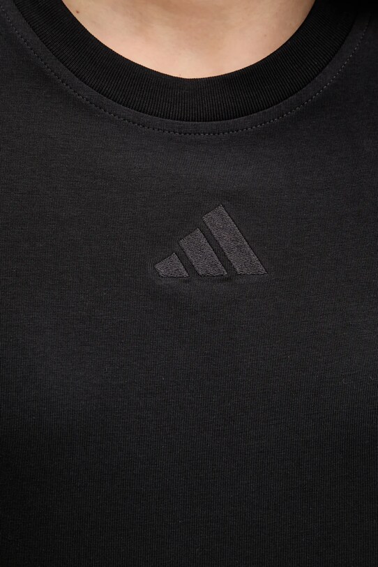 Βαμβακερό μπλουζάκι adidas Animal JM1850 μαύρο