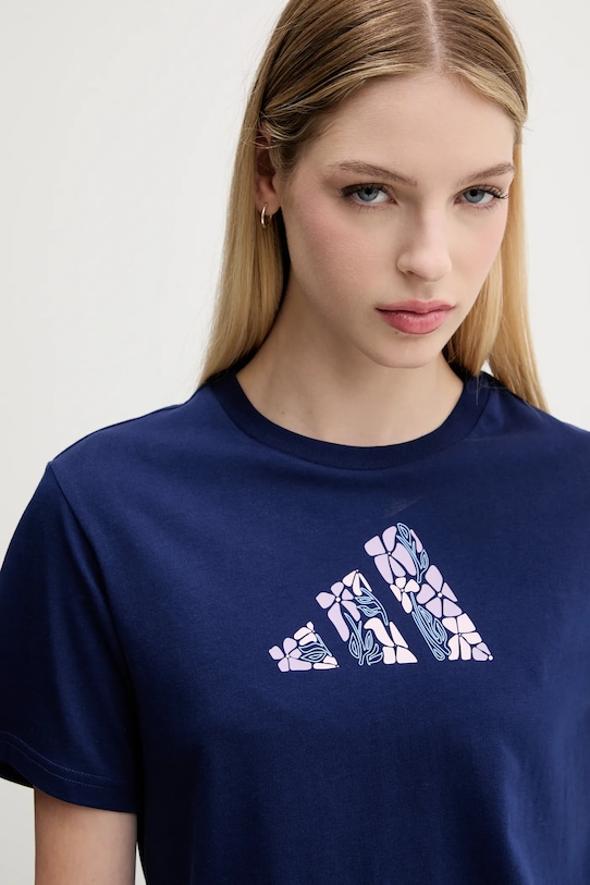 adidas tricou din bumbac bleumarin JM4439