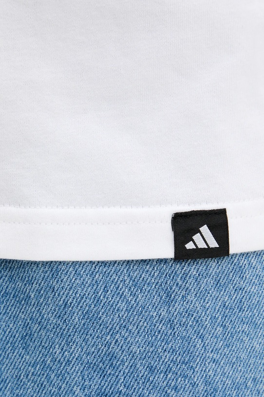 adidas tricou din bumbac JV6085 alb