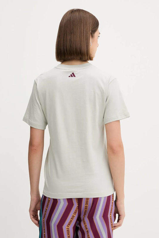 Îmbrăcăminte adidas tricou din bumbac x Farm Rio JV8610 gri