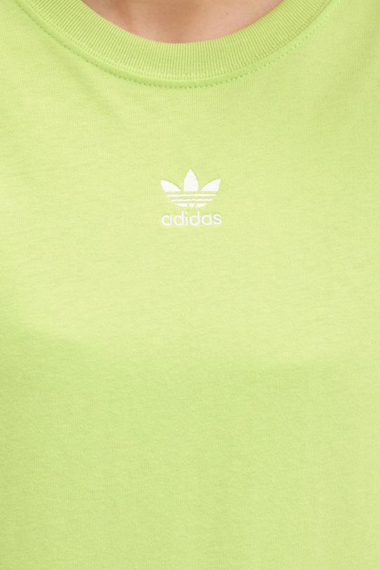Βαμβακερό μπλουζάκι adidas Originals Essentials JW5076 πράσινο