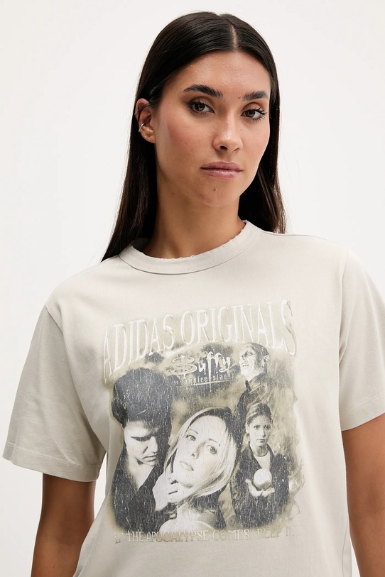 adidas Originals tricou din bumbac 20th Century Fox Disney bej JX1282