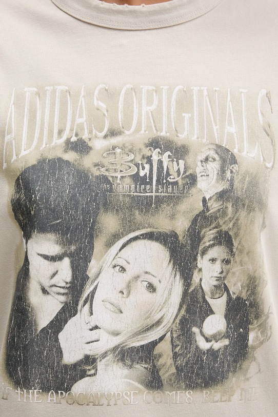 adidas Originals tricou din bumbac 20th Century Fox Disney JX1282 bej
