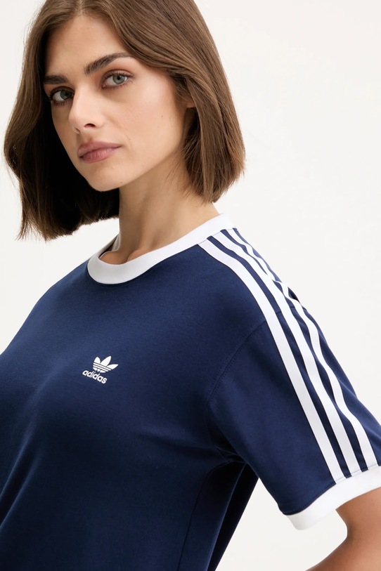 Kratka majica adidas Originals 3 Stripe Tee modra JY4852