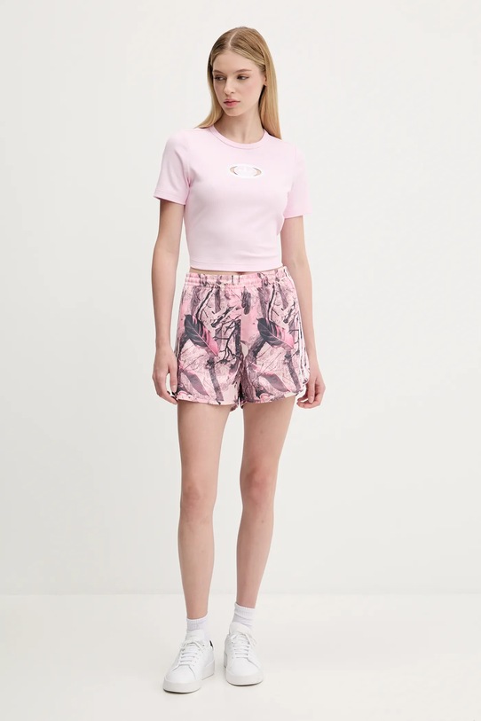 adidas Originals tricou Cut Out Rib Tee KE3737 roz AW25