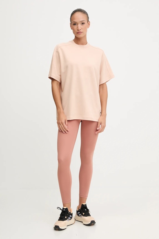 adidas by Stella McCartney tricou sport JW4525 bej AW25