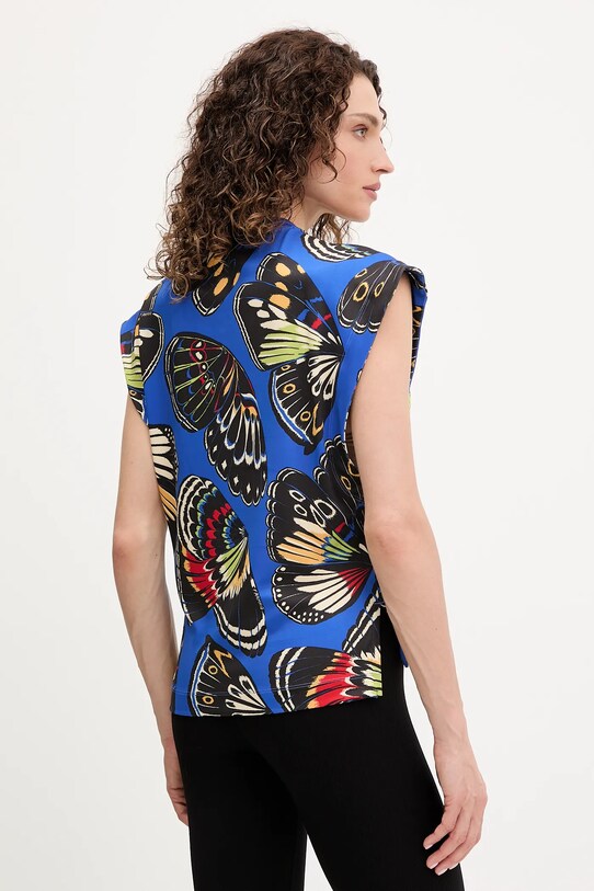 Odzież adidas Performance top treningowy x Farm Rio KB5566 niebieski