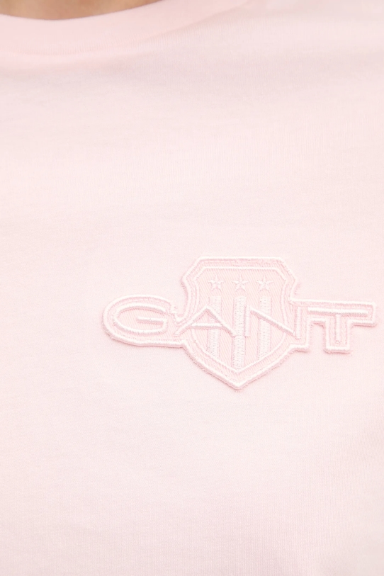 Gant t-shirt bawełniany różowy 4202589