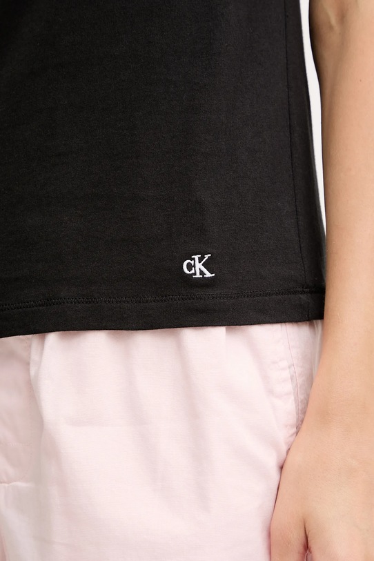 Бавовняна футболка Calvin Klein Underwear 3-pack чорний LV00QS7485
