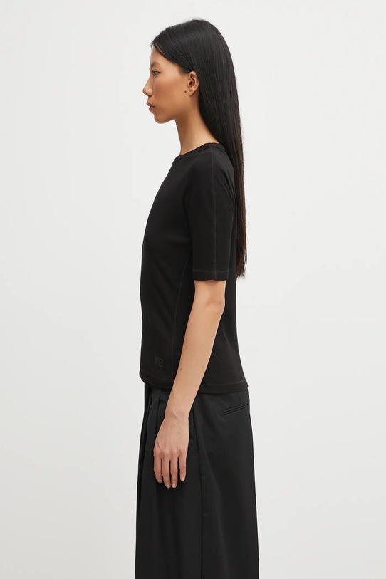 Бавовняна футболка Y-3 0 HY1250 чорний AW25