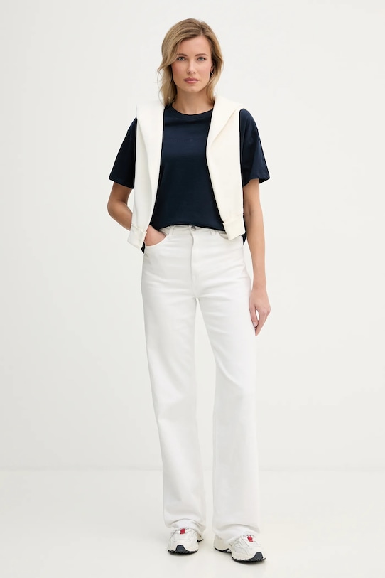 Tommy Hilfiger t-shirt in cotone UW0UW06236 blu navy AW25