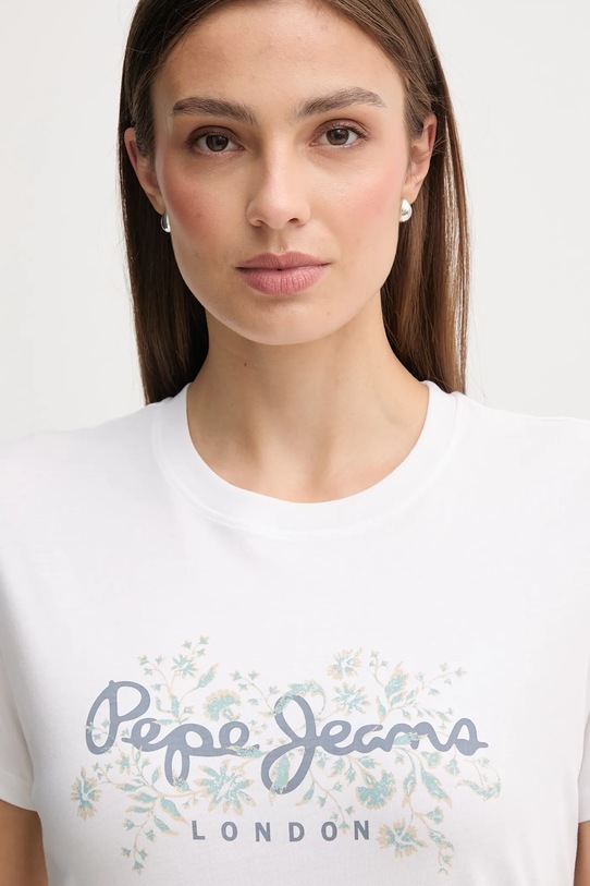 Pepe Jeans t-shirt bawełniany biały PL5000049
