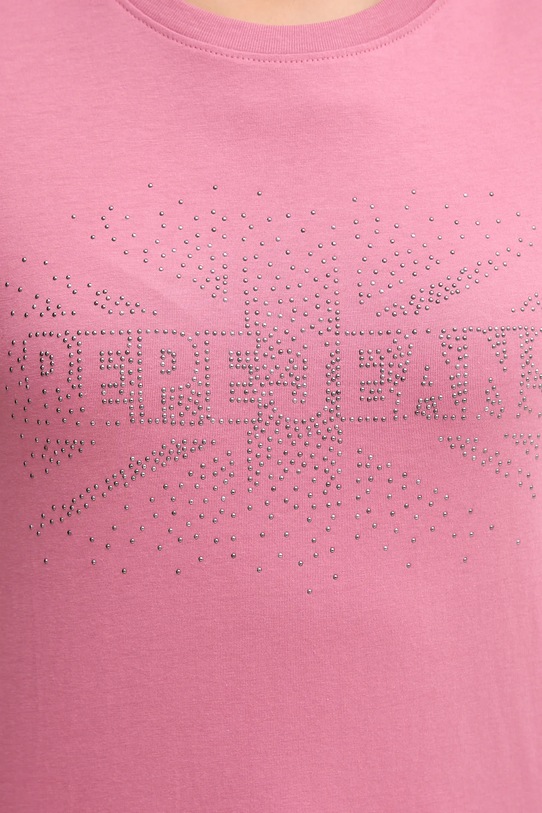 Pepe Jeans tricou din bumbac PL5000026 roz