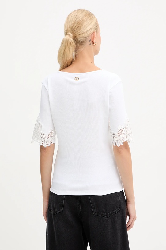 Abbigliamento Twinset t-shirt in cotone 252TT2170 bianco