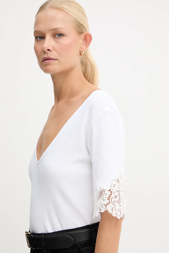 Twinset t-shirt in cotone bianco 252TT2170