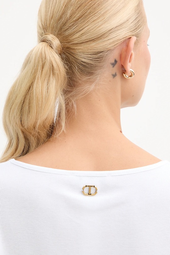 Twinset t-shirt in cotone 252TT2170 bianco