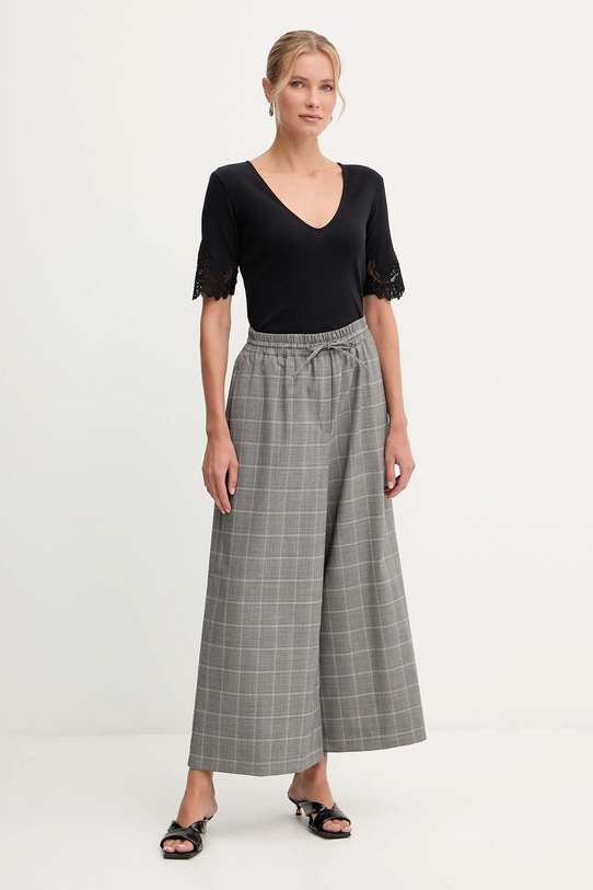 Twinset tricou din bumbac 252TT2170 negru AW25