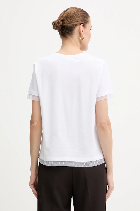 Odzież Twinset t-shirt bawełniany 252TT231A biały