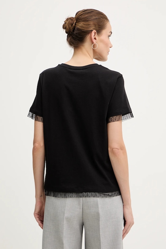 Odzież Twinset t-shirt bawełniany 252TT231A czarny