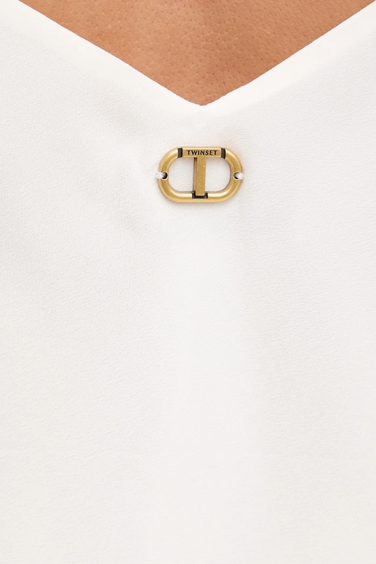 Twinset top selyemmel 252TT2411 bézs