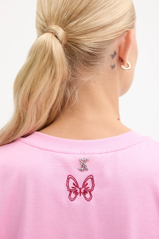 Twinset t-shirt in cotone 252AQ2120 rosa