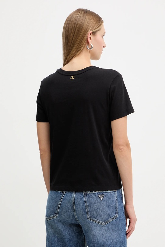 Odzież Twinset t-shirt bawełniany 252TT2312 czarny