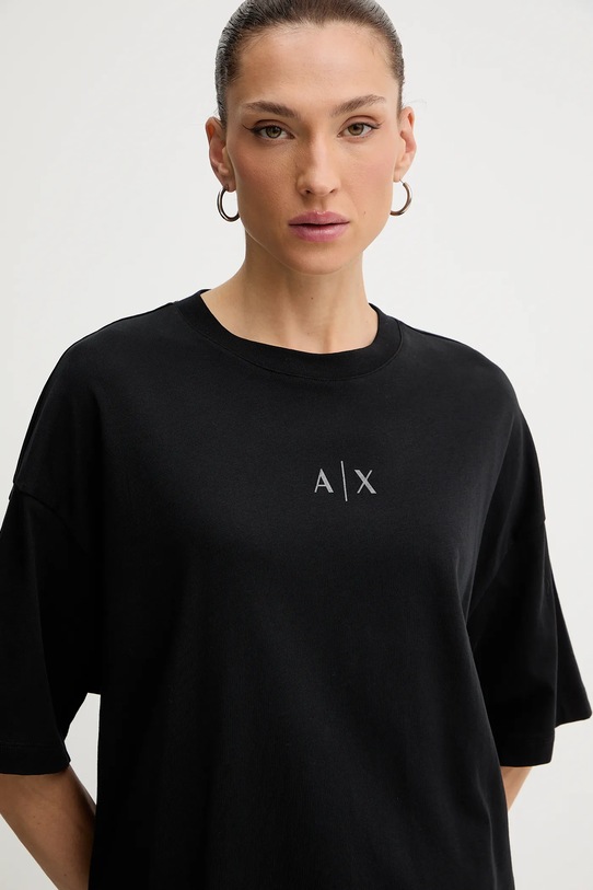 Armani Exchange t-shirt bawełniany czarny XW001342.AF17172