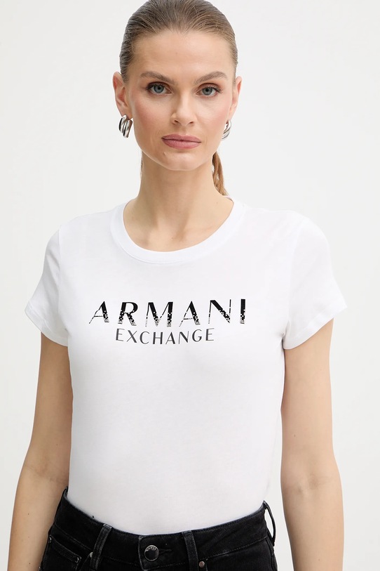 Armani Exchange t-shirt bawełniany biały XW001351.AF17172
