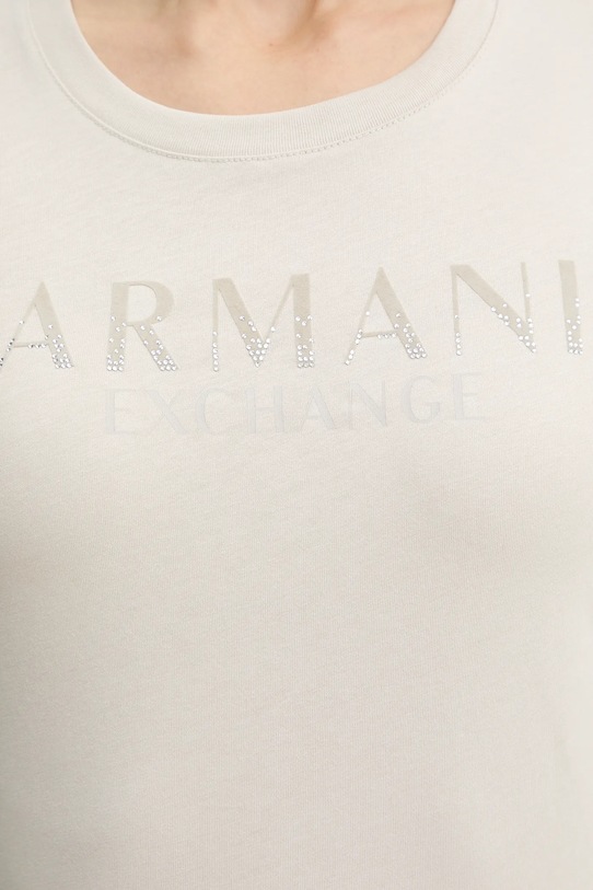 Хлопковая футболка Armani Exchange XW001351.AF17172 бежевый