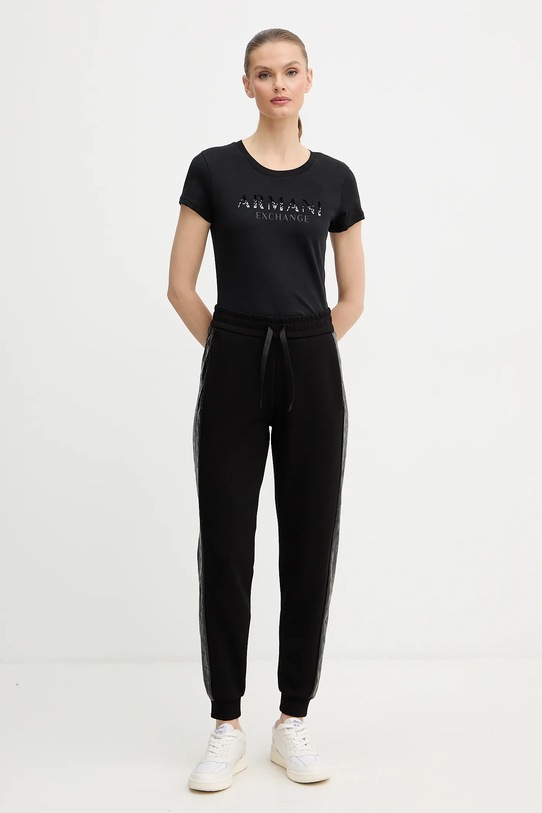 Armani Exchange t-shirt bawełniany XW001351.AF17172 czarny AW25