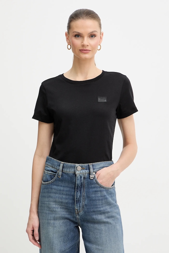 Armani Exchange t-shirt bawełniany regular czarny XW001386.AF10356