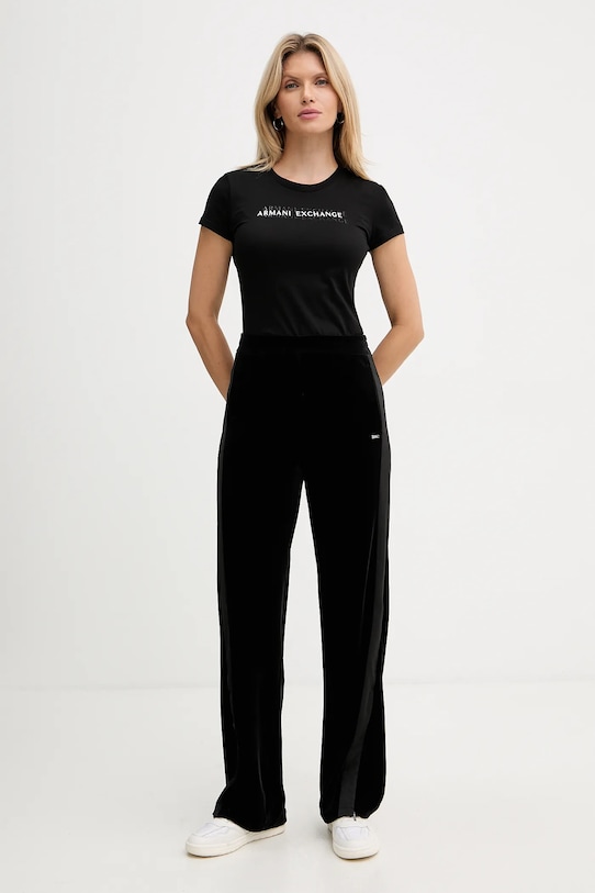 Хлопковая футболка Armani Exchange XW002038.AF10356 чёрный AW25