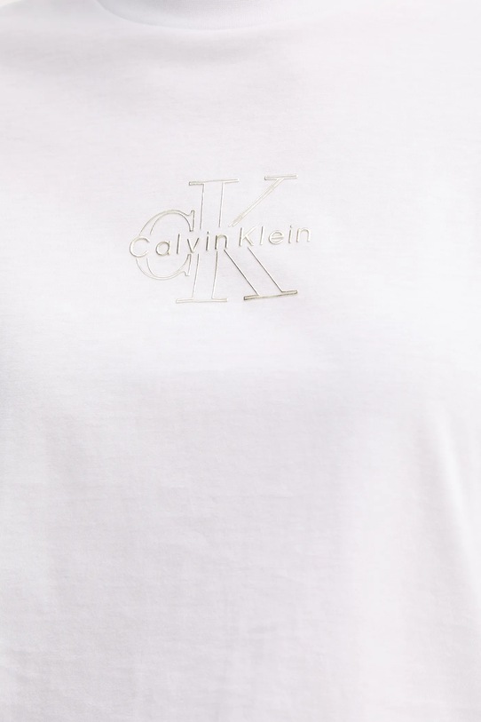 Calvin Klein Jeans t-shirt bawełniany LV047D873G biały