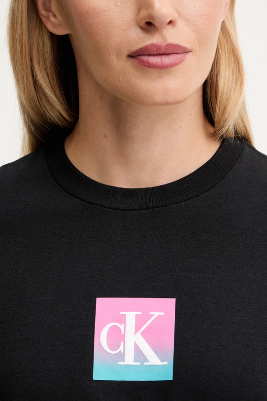 Calvin Klein Jeans t-shirt bawełniany LV047D874G czarny