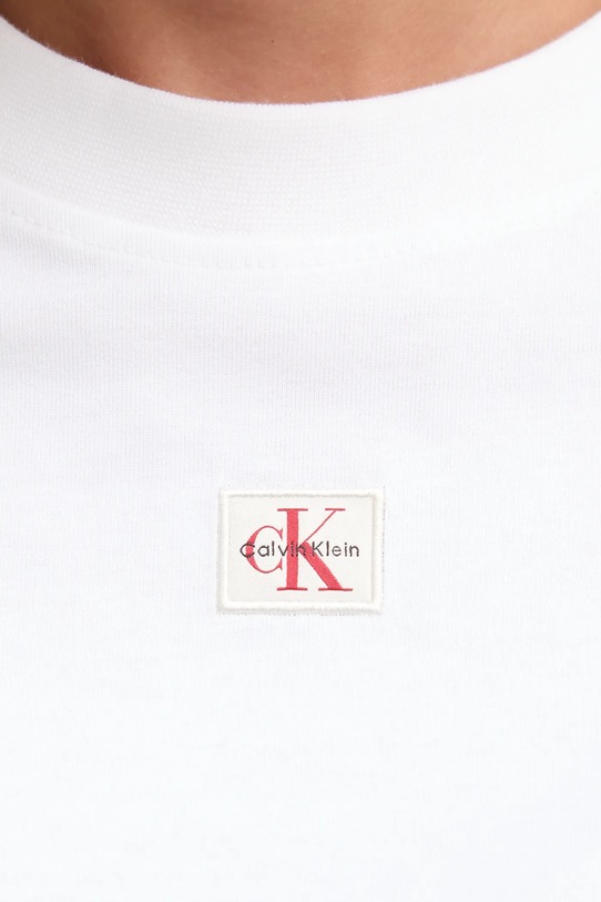 Bavlnené tričko Calvin Klein Jeans LV047D204G biela