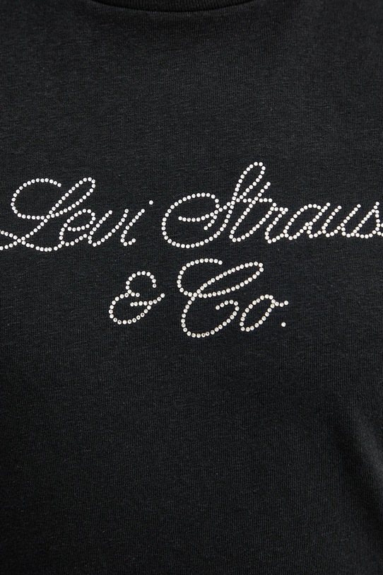 Levi's t-shirt bawełniany czarny A2226.0120